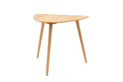 Gallery Direct Hatfield Natural Oak 80cm Small Triangular Dining Table