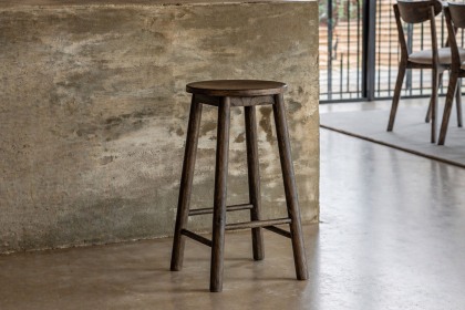 Gallery Direct Hatfield Smoked Oak Stool