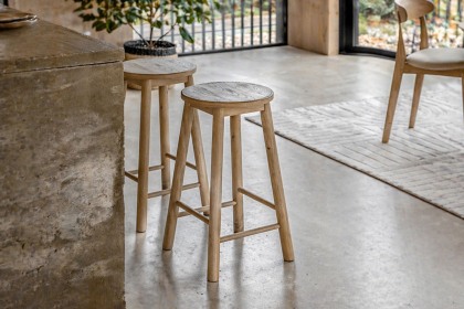 Gallery Direct Hatfield Natural Oak Stool