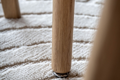 Gallery Direct Hatfield Natural Oak 77cm Square Dining Table Set & x2 Chairs