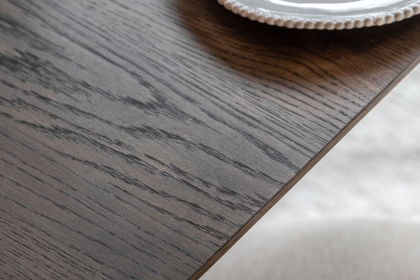 Gallery Direct Hatfield Smoked Oak 77cm Square Dining Table Set & x2 Chairs