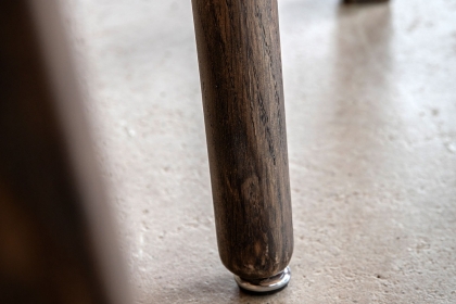 Gallery Direct Hatfield Smoked Oak 110cm Round Dining Table Set & 4 Chairs