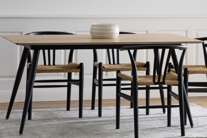 Gallery Direct Astley 160cm Oak Dining Table