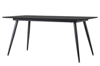 Gallery Direct Astley 160cm Black Oak Dining Table