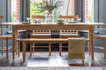 Gallery Direct Eton Oak 180/230cm Ext Dining Table