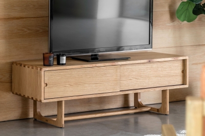 Gallery Direct Craft Natural Oak Media TV Unit