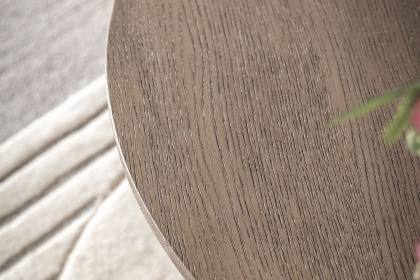 Gallery Direct Craft Smoked Oak Round Coffee Table