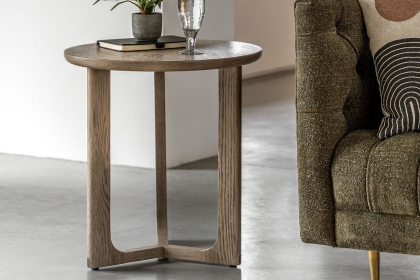 Gallery Direct Craft Smoked Oak Side Table