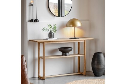 Gallery Direct Craft Natural Oak Console Table