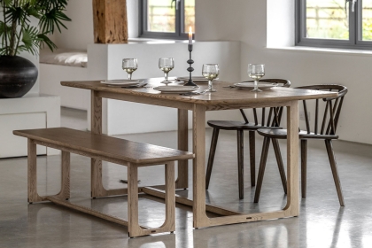 Gallery Direct Craft Smoked Oak Dining Table