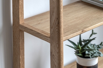 Gallery Direct Craft Natural Oak Large Open Display Unit