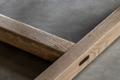 Gallery Direct Craft Smoked Oak Dining Table Set & 4 Chairs