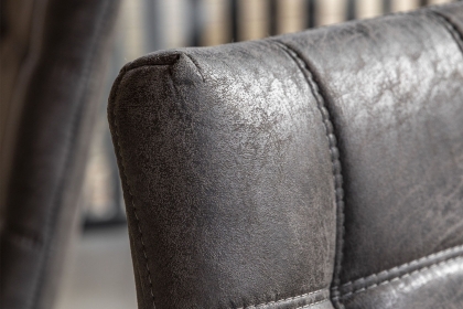 Gallery Direct Set of 2 Darwin Dining Chairs in Grey Leather