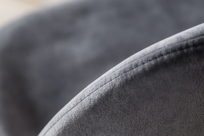 Gallery Direct Set of 2 Flanagan Dining Chairs in Grey Velvet