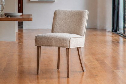 Gallery Direct Set of 2 Tarnby Dining Chairs in Taupe Linen