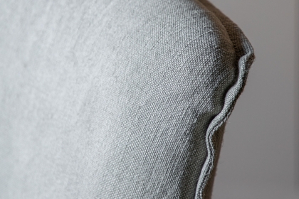 Gallery Direct Set of 2 Tarnby Bar Stools in Cement Grey Linen