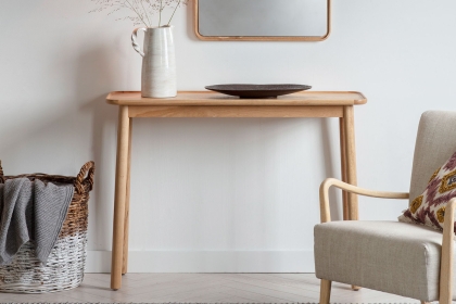 Gallery Direct Kingham Grey Oak Console Table Gallery Direct Kingham Grey Oak Console Table