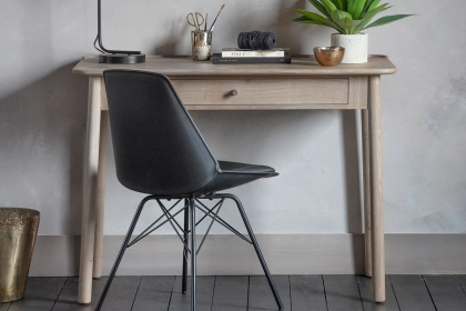 Gallery Direct Kingham Grey Oak 1 Drawer Desk Gallery Direct Kingham Grey Oak 1 Drawer Desk