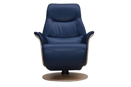 Utah Full Leather Swivel Recliner Chair