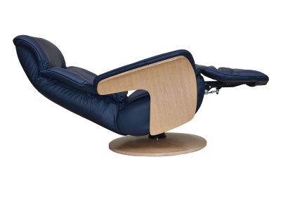 Utah Full Leather Swivel Recliner Chair