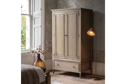 Gallery Direct Artisan Limewash Oak Wardrobe
