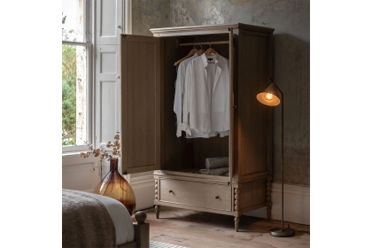 Gallery Direct Artisan Limewash Oak Wardrobe