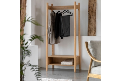 Gallery Direct Hatfield Natural Oak Open Wardrobe