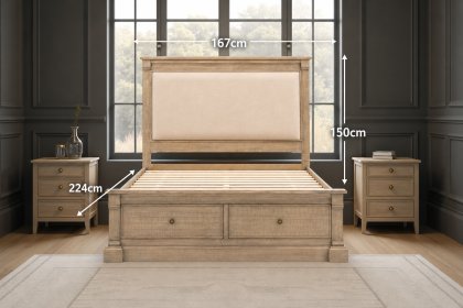 Gallery Direct Vancouver Rustic Bed Frame Gallery Direct Vancouver Rustic Bed Frame