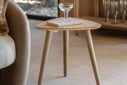 Gallery Direct Hatfield Natural Oak Side Table