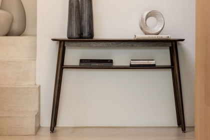 Gallery Direct Hatfield Smoked Oak Console Table
