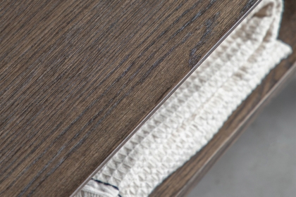 Gallery Direct Hatfield Smoked Oak Tall Open Display Unit