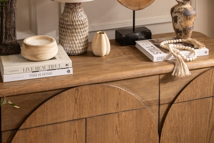 Austin Warm Oak Wide Sideboard