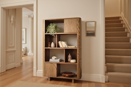 Austin Warm Oak Open Display Bookcase