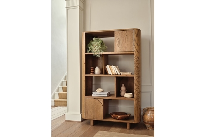 Austin Warm Oak Open Display Bookcase
