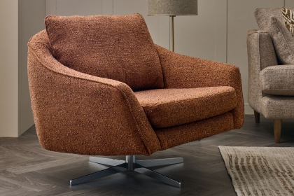 Bowen Fabric Lounger Swivel Chair