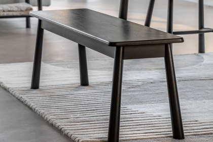 Gallery Direct Wycombe Black Oak Dining Bench