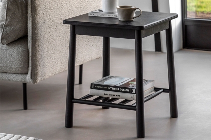 Gallery Direct Wycombe Black Oak Side Table
