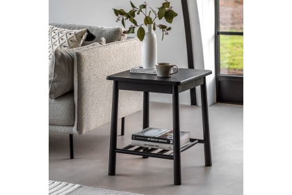 Gallery Direct Wycombe Black Oak Side Table