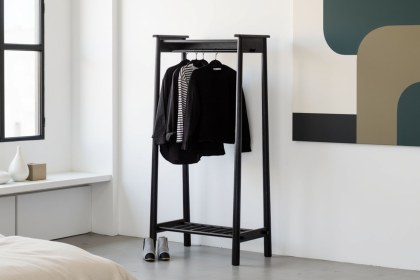 Gallery Direct Wycombe Black Oak Open Wardrobe