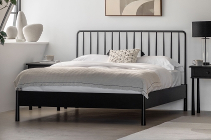 Gallery Direct Wycombe Black Oak Spindle Bed Frame