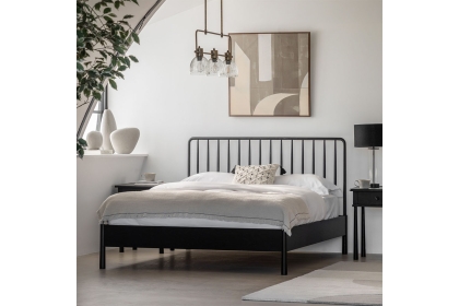 Gallery Direct Wycombe Black Oak Spindle Bed Frame