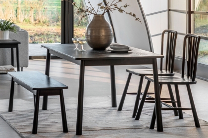 Gallery Direct Wycombe Black Oak Dining Table