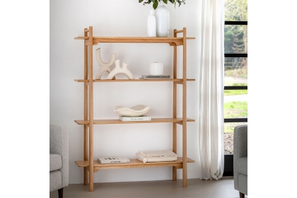 Gallery Direct Wycombe Oak Open Display Bookcase
