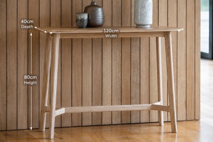 Gallery Direct Madrid Console Table in Oak