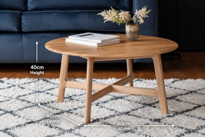 Gallery Direct Madrid Coffee Table in Oak Gallery Direct Madrid Coffee Table in Oak