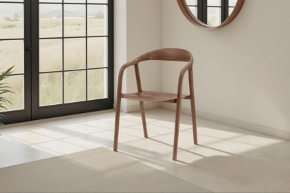 Gallery Direct Madrid Wooden Dining Chair in Walnut (Pair)