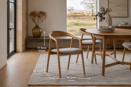 Gallery Direct Madrid Wooden Dining Chair in Walnut (Pair)