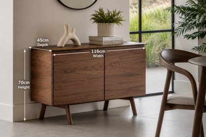 Gallery Direct Madrid Sideboard in Walnut