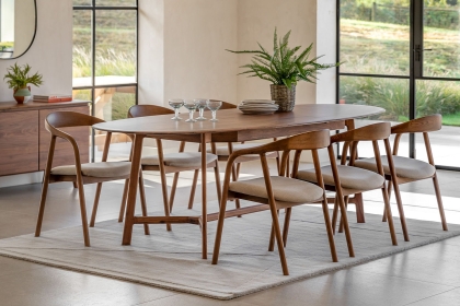 Gallery Direct Madrid Extending Dining Table in Walnut
