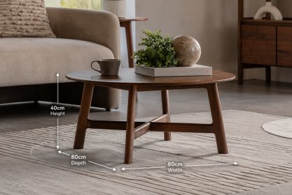 Gallery Direct Madrid Coffee Table in Walnut Gallery Direct Madrid Coffee Table in Walnut